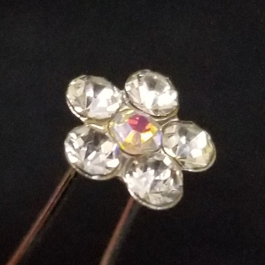 20pcs Crystal Flower (S) Rhinestone Hair Pins
