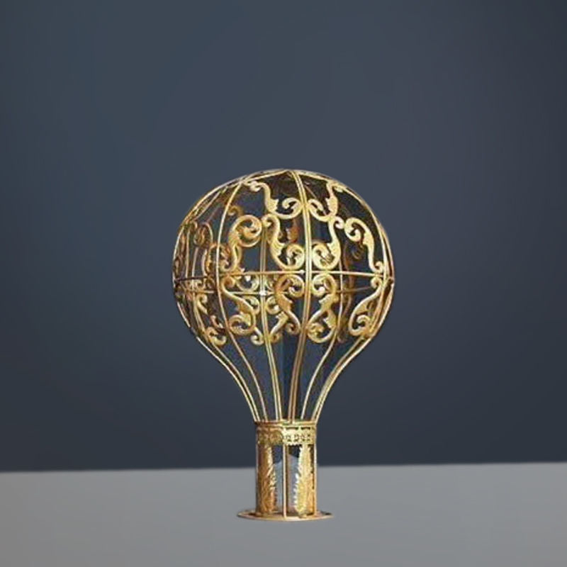 A20190605 S - 50" Gold Metal Air Balloon Backdrop Decor