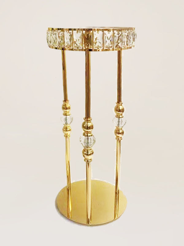 F1002-L 32.5"High Mirror Top Cake Stand Pedestal