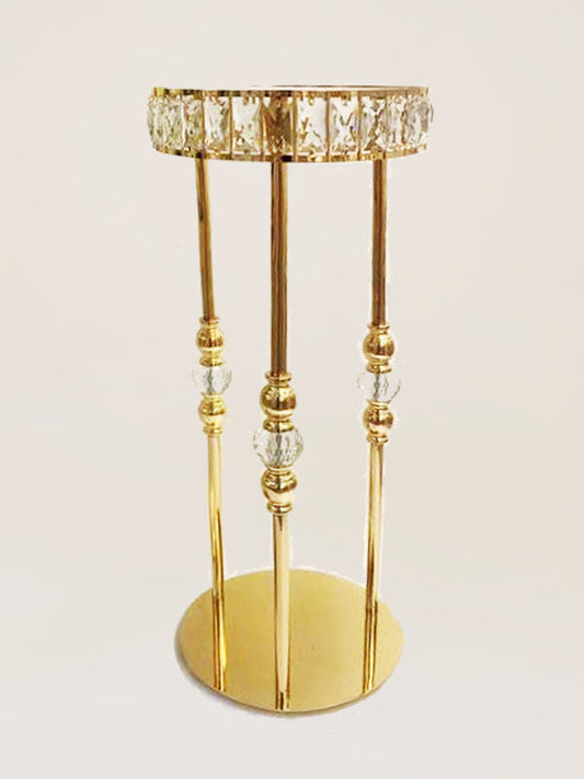 F1002-L 32.5"High Mirror Top Cake Stand Pedestal