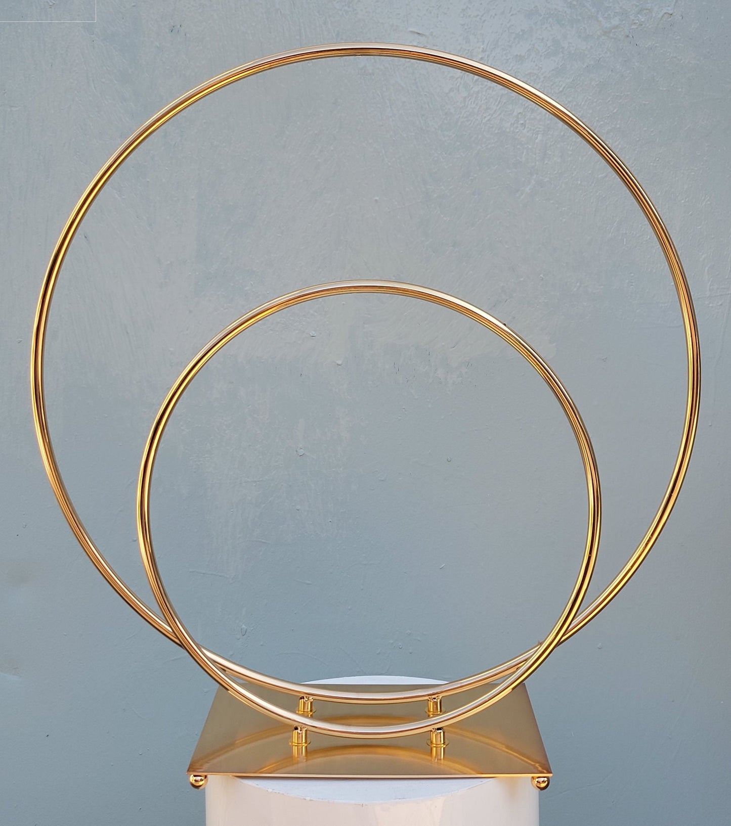 9905-GD  Gold Double Hoop Centerpiece  24"