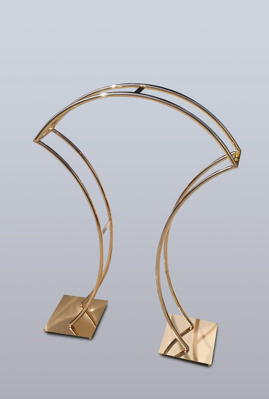 HT001 - Gold Arch Flower Stand