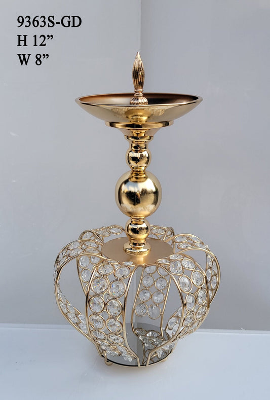 9367S-GD Gold Crown Centerpiece Flower Riser