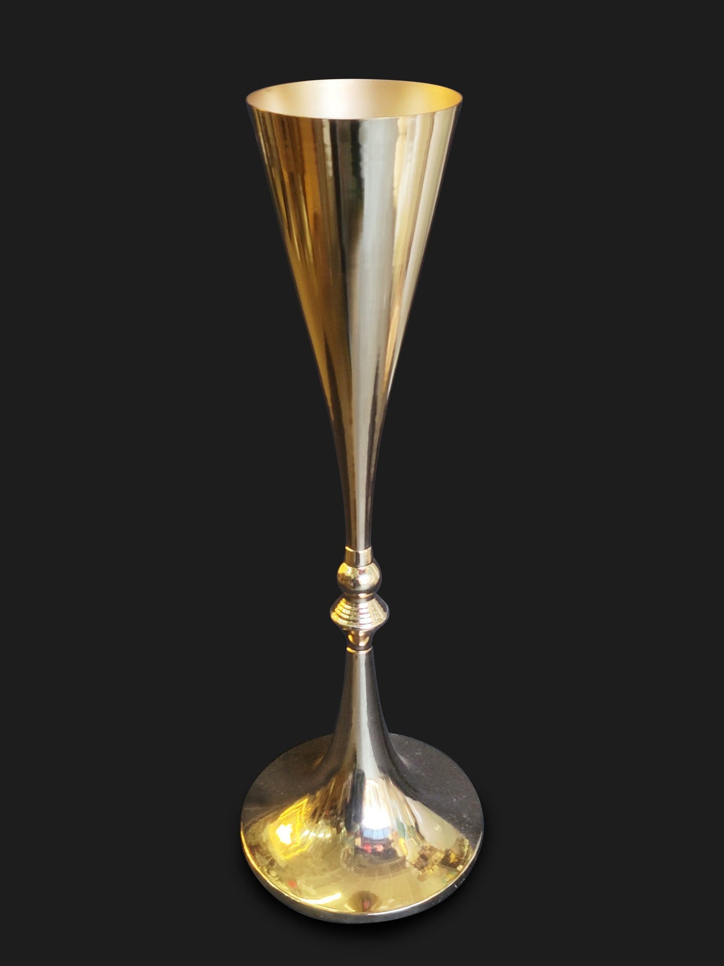 Metal Vase Centerpiece 28"