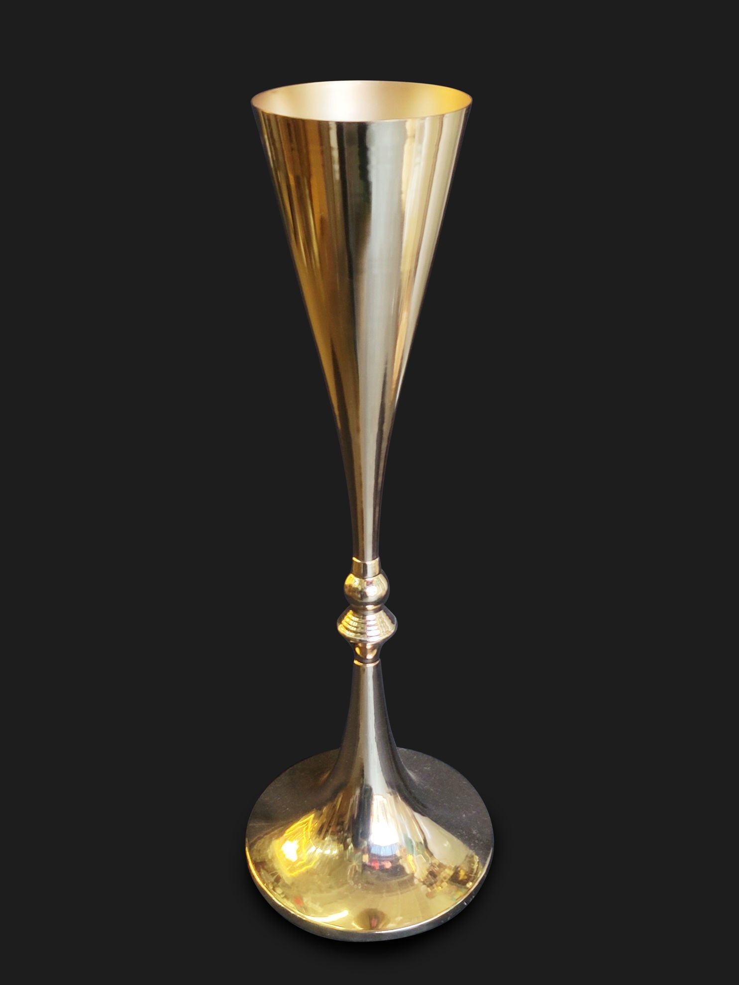 Metal Vase Centerpiece 28"