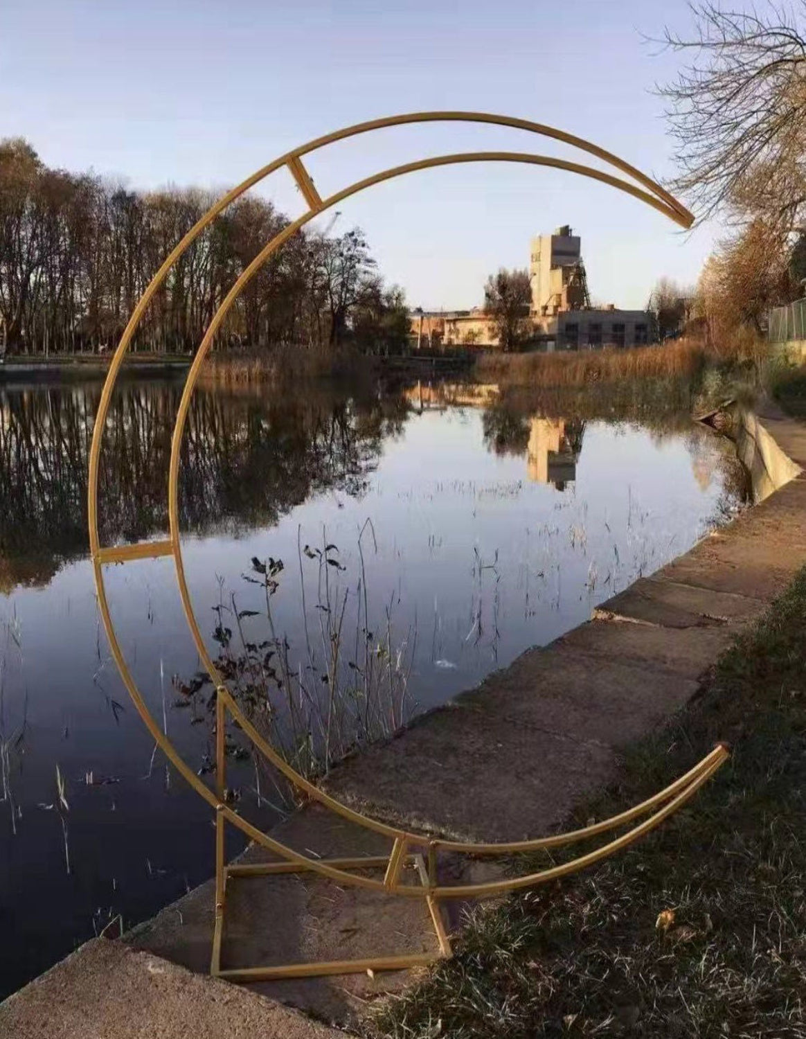 Gold Half Moon Arch Backdrop