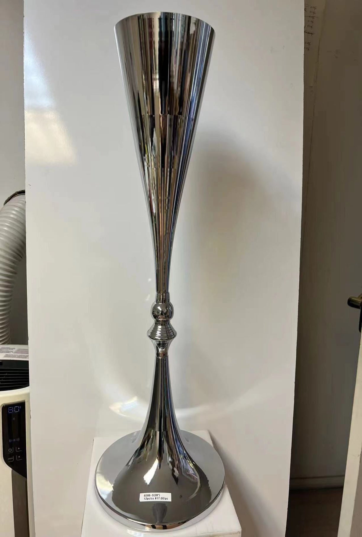 Metal Vase Centerpiece 28"
