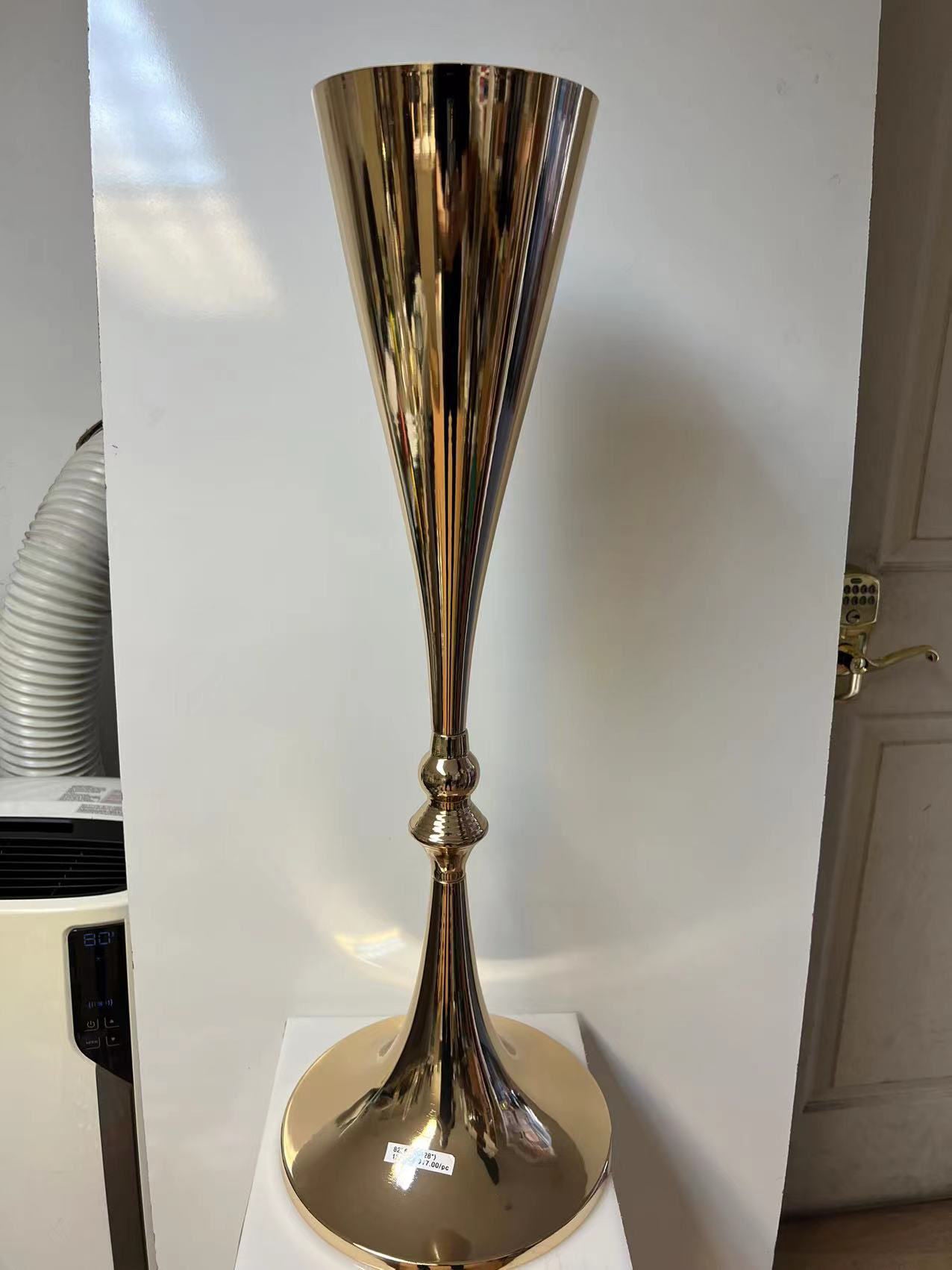 Metal Vase Centerpiece 28"