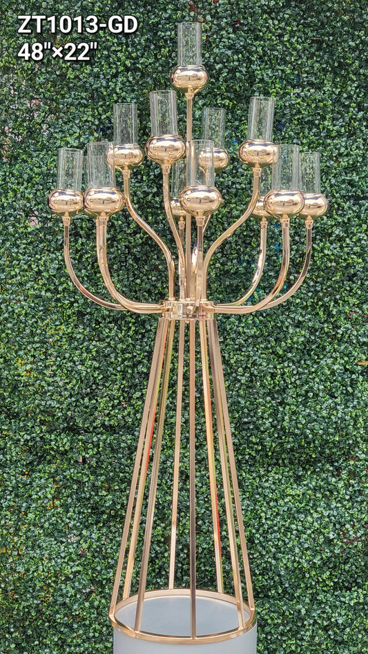 ZT1013-GD Gold Candle Holder