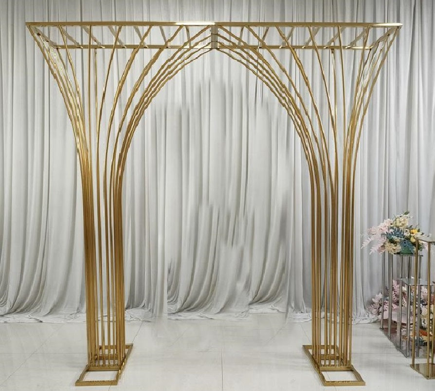 10 foot Shinny gold Arch