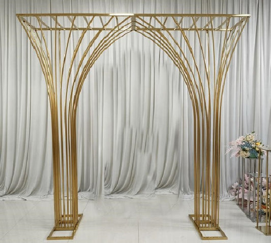 10 foot Shinny gold Arch