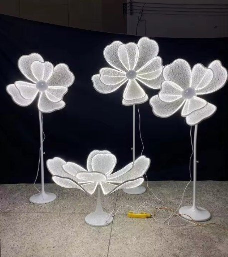LED Flower set of 4pcs