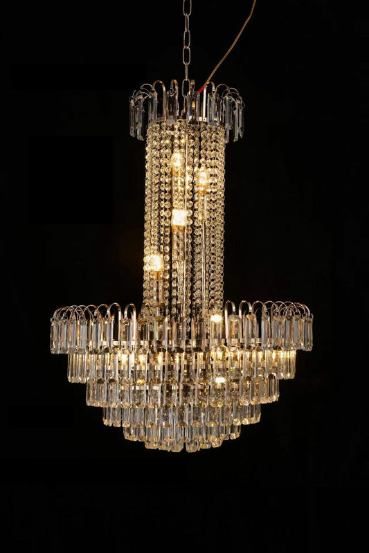 Crystal Gold Pendant Chandelier