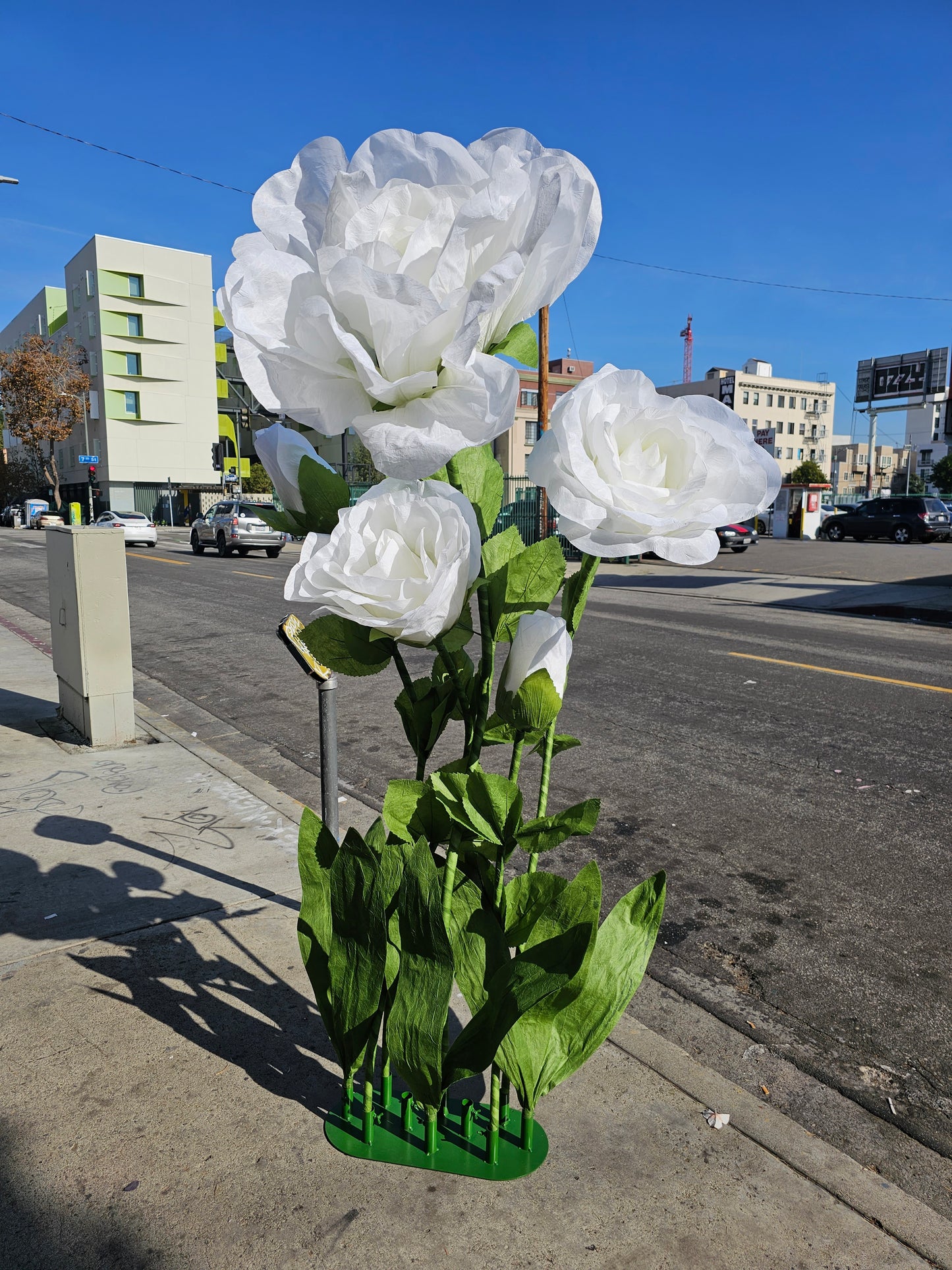 8 Feet Tall Large Rose Arrangement 5 Roses