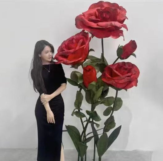 8 Feet Tall Large Rose Arrangement 5 Roses