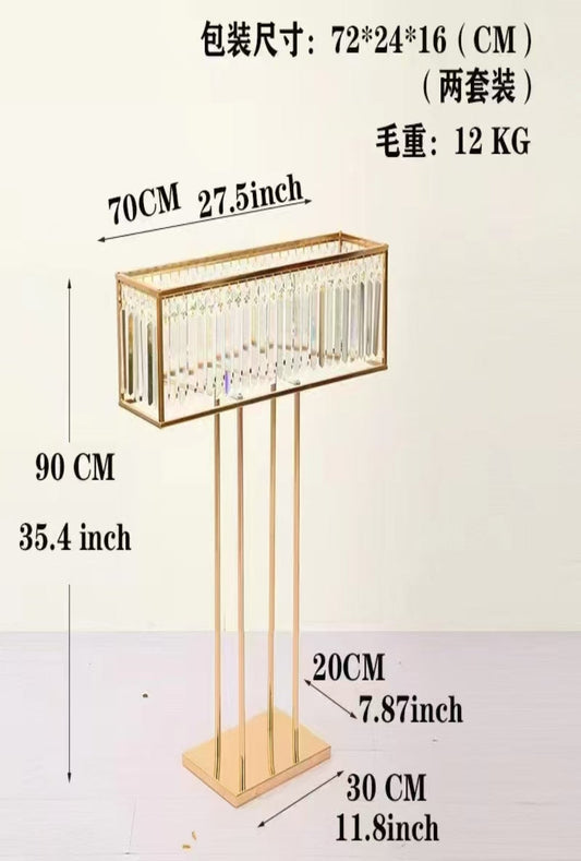 crystal centerpiece stand