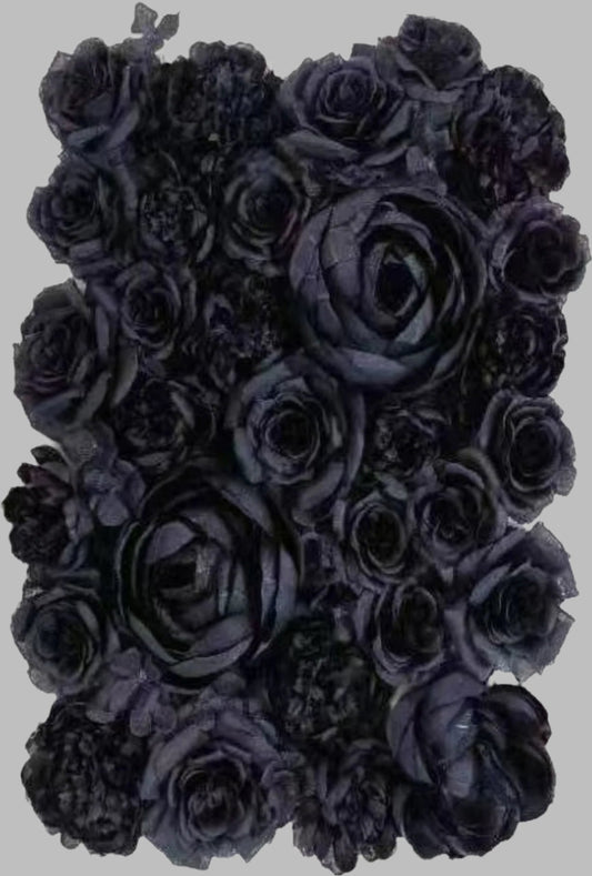 Black Flower Panel