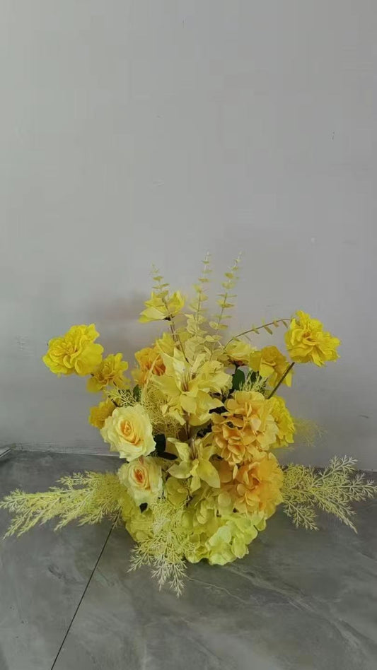 Artificial Flowers Arrangement: Yellow