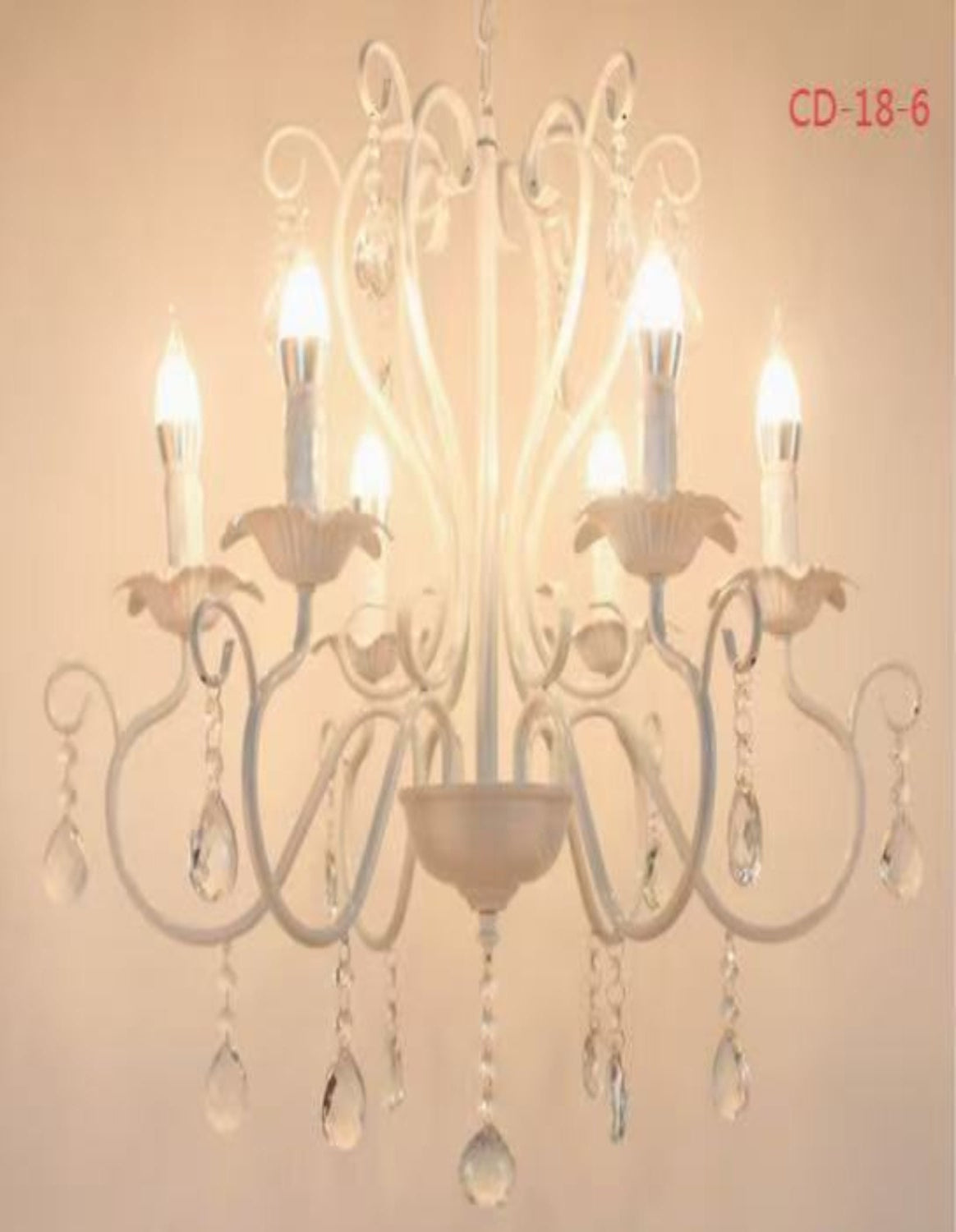 8-Arm Crystal Chandelier