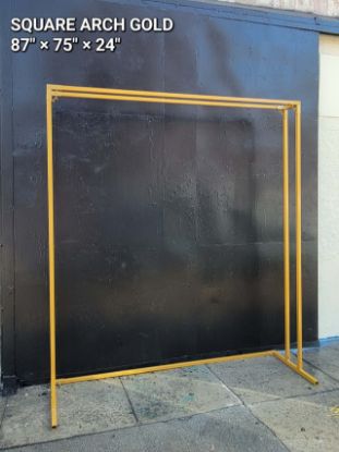 Picture of Gold Square Arch - 8 Feet Tall