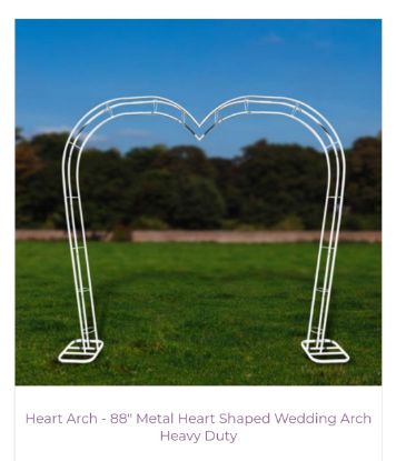 Picture of Open Heart Arch - 7 Feet Tall