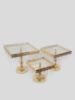 Picture of Set of 3 Square Cake Stands with Dangling Crystals